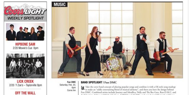 Fun DMC Featured in Illinois Times' Band Spotlight